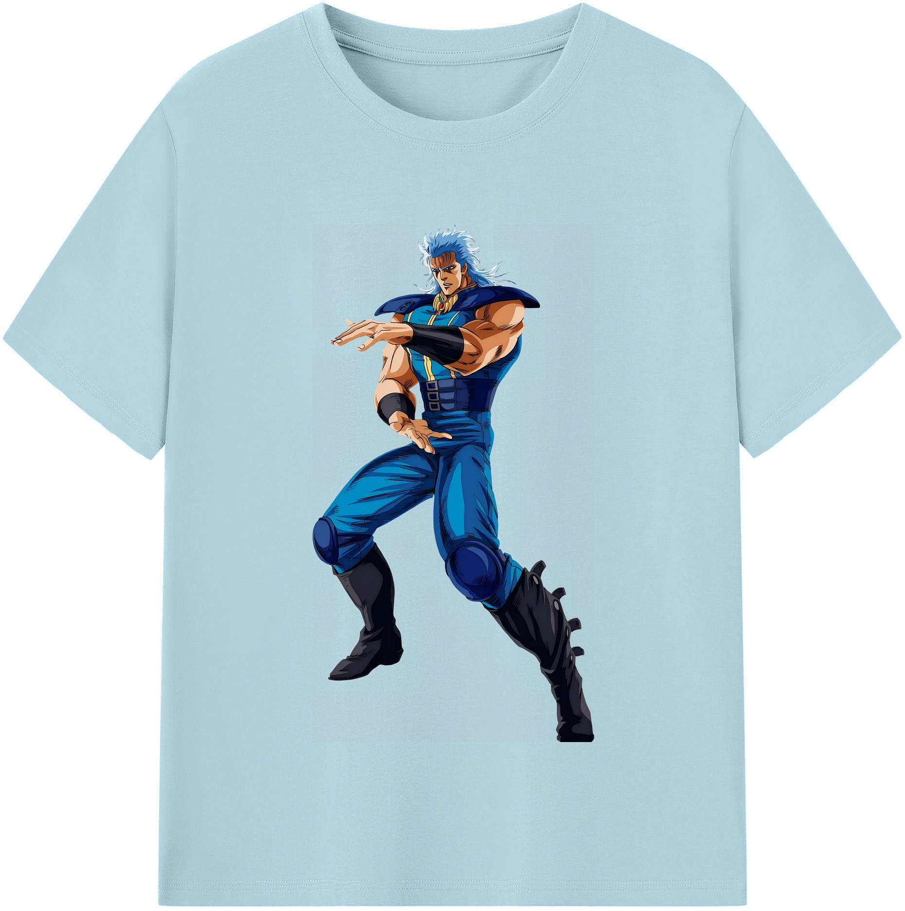 （画像用） 北斗の拳 Fist of the North Star 綿100％半袖Tシャツ（フロントプリント）
